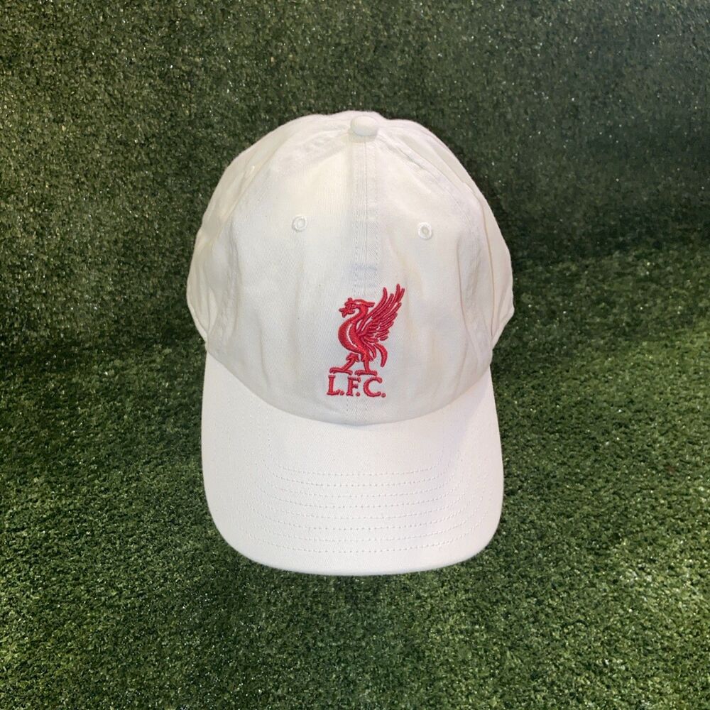Liverpool FC Cap LFC White Baseball Hat EPL Premier League England YNWA Fans